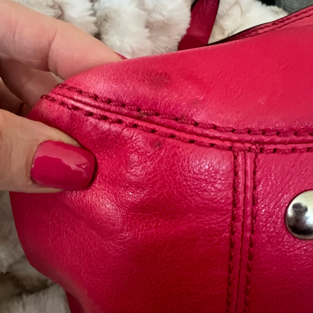 Coach Pleated Leather Shoulder Bag 13914 - Picture 12 of 16